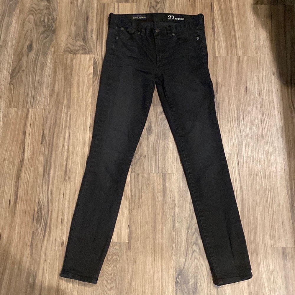J Crew Toothpick Jeans Black 27R - Picture 9 of 9